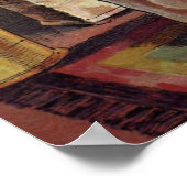 ヴィンテージ・クリスマス、聖ニコラス暖炉 ポスター (角)