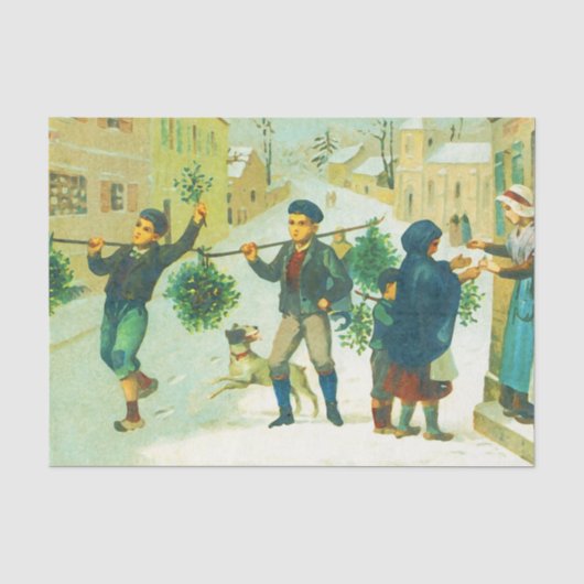 ヴィンテージ クリスマス 薄葉紙 (正面)
