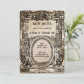 ヴィンテージ クリープカスタマイズパーティー招待状 招待状 (スタンド正面)