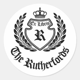 ヴィンテージ クレスト モノグラム クラウン リース エク スリブリス ラウンドシール