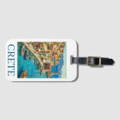 ヴィンテージ クレタ ギリシャ 地中海 旅行 風景 ラゲッジタグ (正面横)