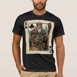 ヴィンテージ クローバーキング - 森の王と忠実な犬 Tシャツ