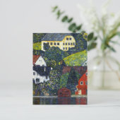 ヴィンテージ グスタフ・クリムト ハウス ウンターアッハ アッタ―ゼー アート ポストカード (スタンド正面)