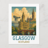 ヴィンテージ グラスゴー スコットランド 旅行 ポストカード (正面)