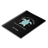 ヴィンテージ グラフィック アカウミガメ ゴルフ・オブ・メキシコ Tシャツ ノートブック (左側)