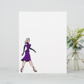 ヴィンテージ・グラマー・ガール、レトロ・ブロンド・セクレタリー (スタンド正面)