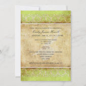 ヴィンテージ/グランジダマスク/目盛 招待状 (裏面)