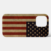 ヴィンテージ グランジ アメリカ国旗 Case-Mate iPhoneケース (裏面 (横))