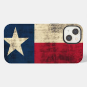 ヴィンテージ・グランジ・テキサス州旗 iPhoneケース (裏面横)