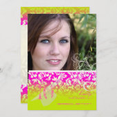 ヴィンテージ/グランジ/旋回/ダマスク/目盛 招待状 (正面/裏面)