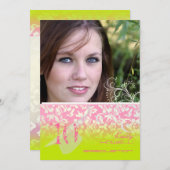 ヴィンテージ/グランジ/旋回/ダマスク/目盛 招待状 (正面/裏面)