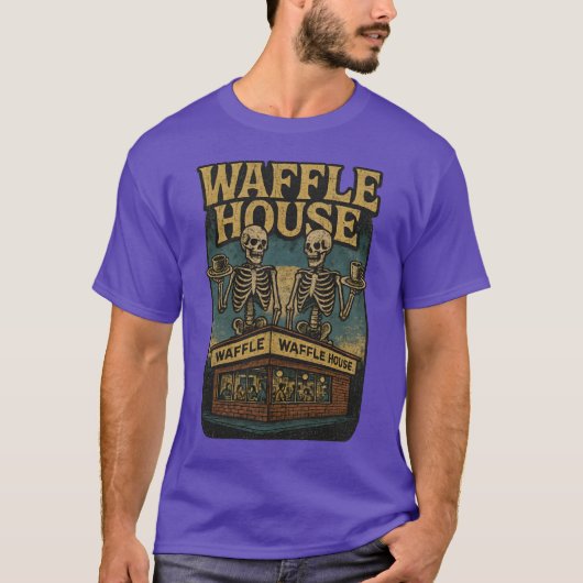 ヴィンテージ グランジ 70年代 ワッフルハウス デザイン Tシャツ (正面)