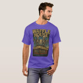 ヴィンテージ グランジ 70年代 ワッフルハウス デザイン Tシャツ (正面フル)