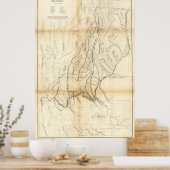 ヴィンテージ グランドキャニオン地図 1883 ポスター (キッチン)