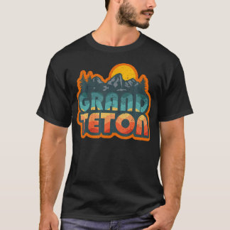 ヴィンテージ グランドテトン国立公園 マウンテンハイキング Tシャツ