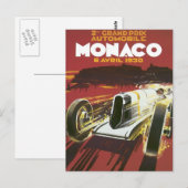 ヴィンテージ グランプリ モナコ ポストカード (正面/裏面)