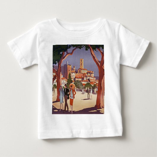 ヴィンテージ グラース サマーアート ベビーTシャツ (正面)