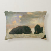 ヴィンテージ、グリズリーベアーズバイアルバート・ビエルシュタット アクセントクッション (正面)