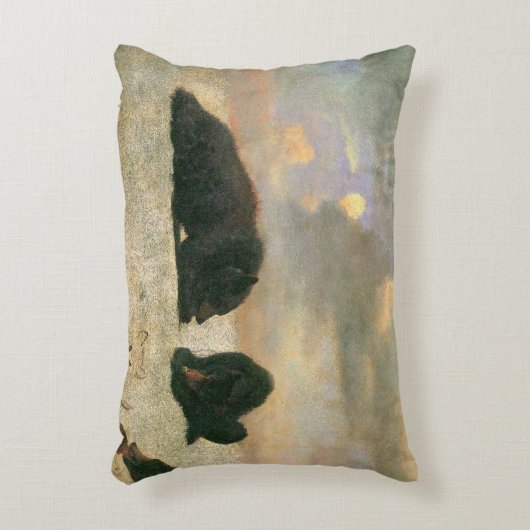 ヴィンテージ、グリズリーベアーズバイアルバート・ビエルシュタット アクセントクッション (正面(垂直))