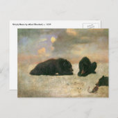 ヴィンテージ、グリズリーベアーズバイアルバート・ビエルシュタット ポストカード (正面/裏面)