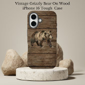 ヴィンテージ グリズリー iPhone 16 ケース Case-Mate iPhoneケース