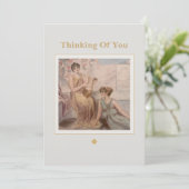 ヴィンテージ グリーティング カード | クラシカルアート シンキング (スタンド正面)