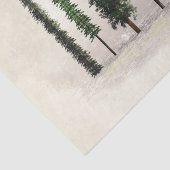 ヴィンテージ グリーンフォレスト ツリー ラスティック ウッディー ウェディング 薄葉紙 (詳細)