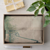 ヴィンテージ・グリーン・ウォーター・ポンプ写真 薄葉紙 (ギフト)