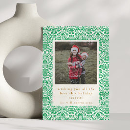 ヴィンテージ グリーン クリスマス 2枚 写真立て 縦型