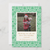 ヴィンテージ グリーン クリスマス 2枚 写真立て 縦型 (正面)