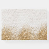 ヴィンテージ グリーン ゴールド バタフライ キンセアニエラ ゲストブック (裏面)