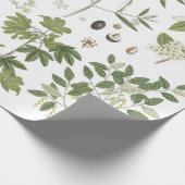 ヴィンテージ・グリーン・プラント ラッピングペーパー (角)
