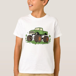ヴィンテージ グリーン モンスタートラック セントパトリックデー Tシャツ