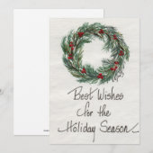 ヴィンテージ・グリーン・リース最高の・フィッ絵を描シュ  シーズンカード (正面/裏面)