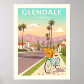 ヴィンテージ グレンデール カリフォルニア ポスター (正面)
