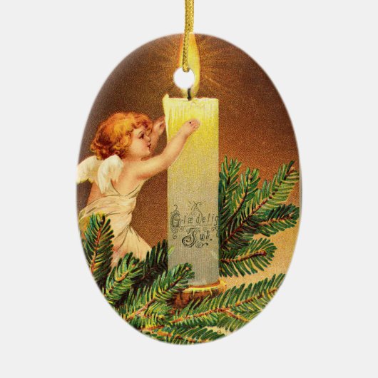 ヴィンテージ,グレーデリ, 1906ノルウェー語, セラミックオーナメント (正面)