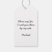 ヴィンテージ・グロムスマンの提案に応じる時間 ギフトタグ (裏面)