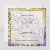 ヴィンテージ/グローブフラワー/庭 招待状 (裏面)