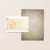 ヴィンテージ グローブ ゴールド/シルバー フォイル 挨拶カード 箔カード (ディスプレー)