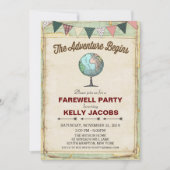 ヴィンテージ グローブ トラベル お別れパーティー 招待状 (正面)