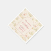 ヴィンテージ・グース 1歳の誕生日 スタンダードカクテルナプキン (角)