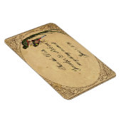 ヴィンテージ・ケツァルの鳥の結婚式が日付を保存 マグネット (右側)