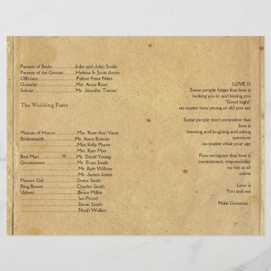 ヴィンテージ・ケツァル鳥風流結婚式 (裏面)