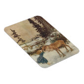 ヴィンテージ・ゲルダとトナカイ/エドモンド・ドゥラック マグネット (右側)