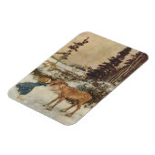 ヴィンテージ・ゲルダとトナカイ/エドモンド・ドゥラック マグネット (左側)