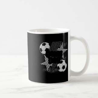 ヴィンテージ ゲームデイ サッカー 稲妻 ボルト 面白い チーム コーヒーマグカップ