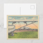 ヴィンテージ ココナッツグローブ マイアミ フロリダ 飛行場 40年代 ポストカード (正面/裏面)