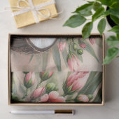 ヴィンテージ ココナッツ ヒビスカス フラワー デコパージュ 薄葉紙 (ギフト)