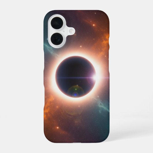 ヴィンテージ コズミック エクリプス iPhone 16ケース (裏面)