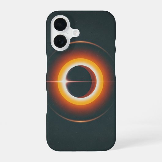 ヴィンテージ コズミック エクリプス iPhone 16ケース (裏面)